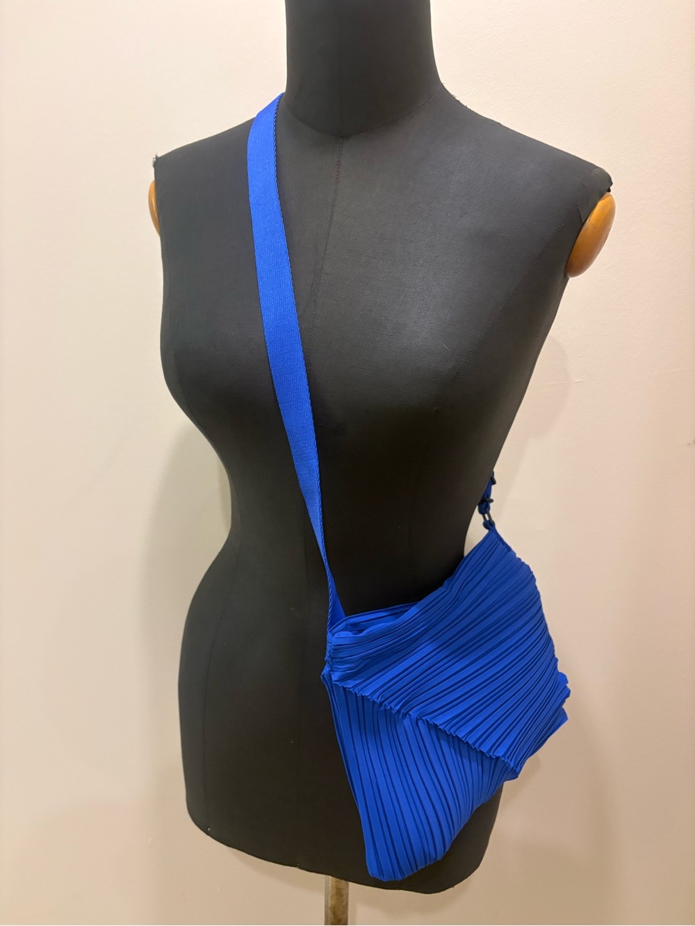 Brand new Blue Pleated Crossbody Bag